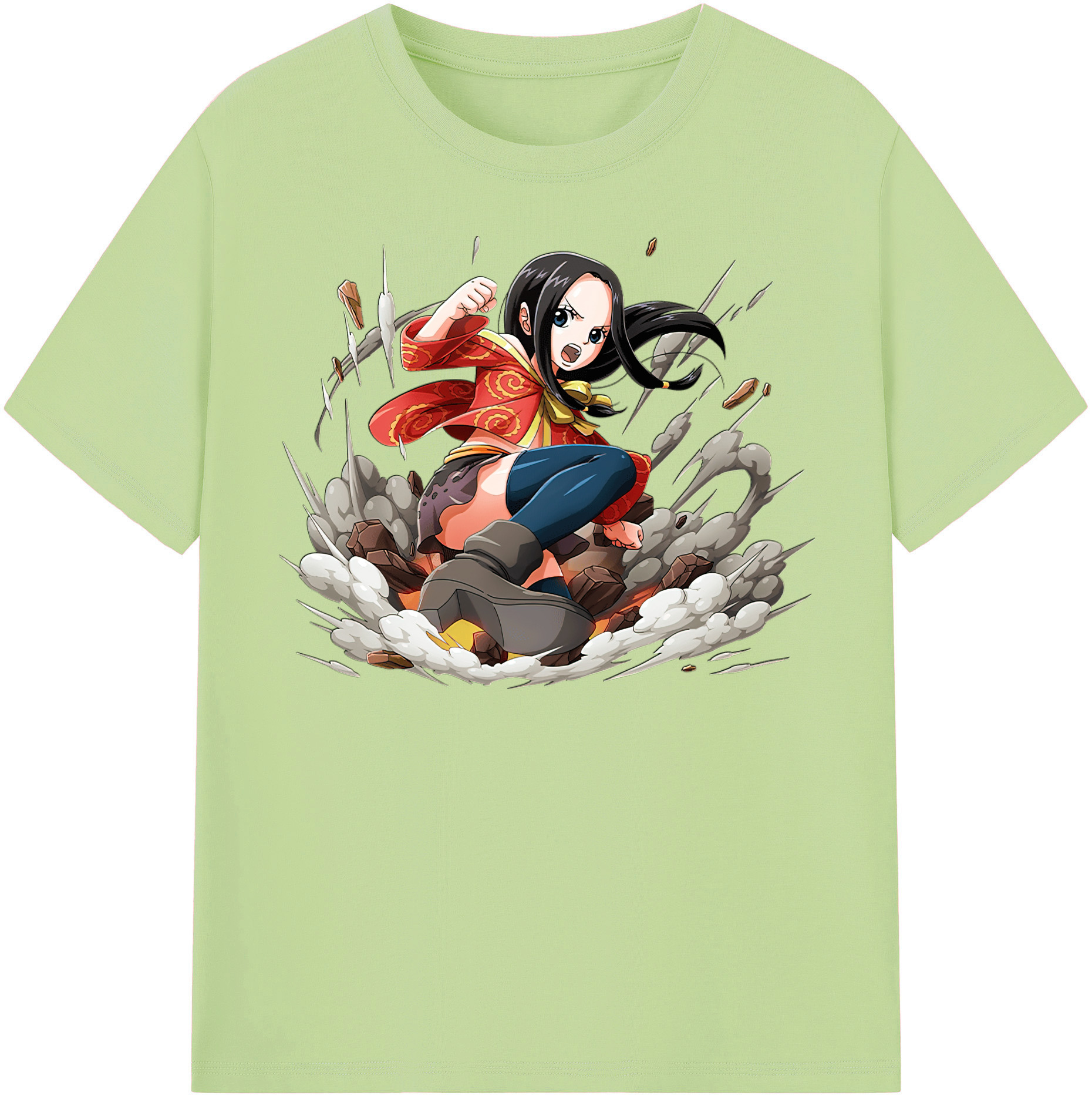 ワンピース ボア・ハンコック ONE PIECE Boa·Hancock 綿100％半袖Tシャツ（フロントプリント）